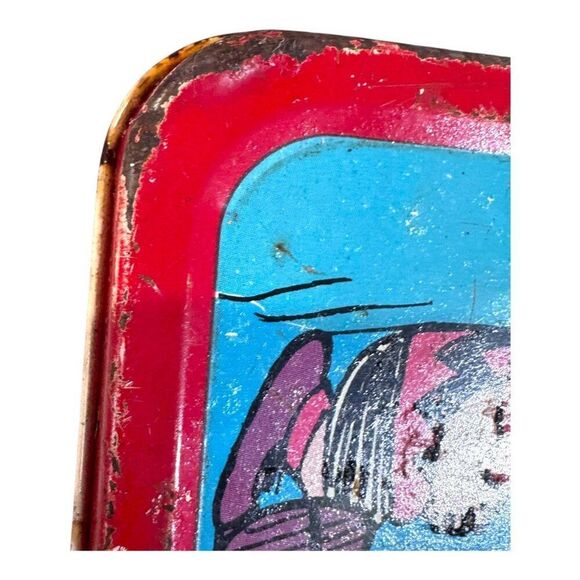 Vintage 1958 Peanuts Snoopy Lucy Lunchbox Featuring Comic Strip Graphics READ - Picture 16 of 16